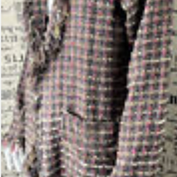 Vtg CMC LONG COAT Trench Color Me Cotton Button Up Long Sleeve pockets Pink S M - Picture 2 of 4